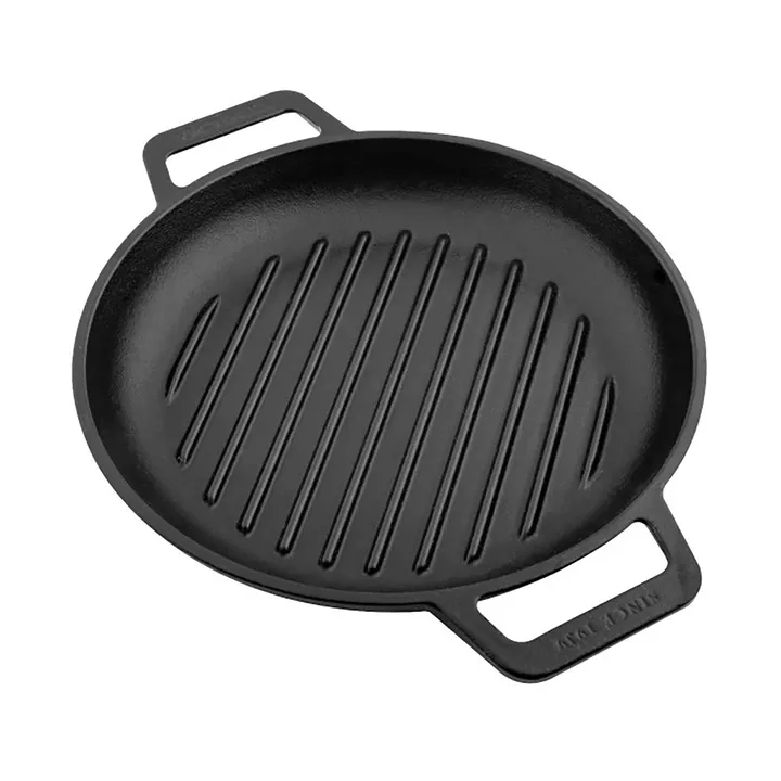 Victoria poêle grill en fonte deux poignées enameled - Ø25 cm - Victoria