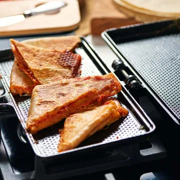 Victoria sandwich maker & paninipress pré-assaisonné - 34,8x27 cm - Victoria