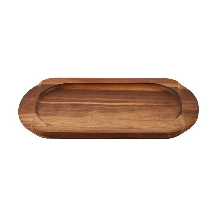 Victoria sous-plat ovale pour plaque de cuisson en acacia - 34,3x16,4 cm - Victoria