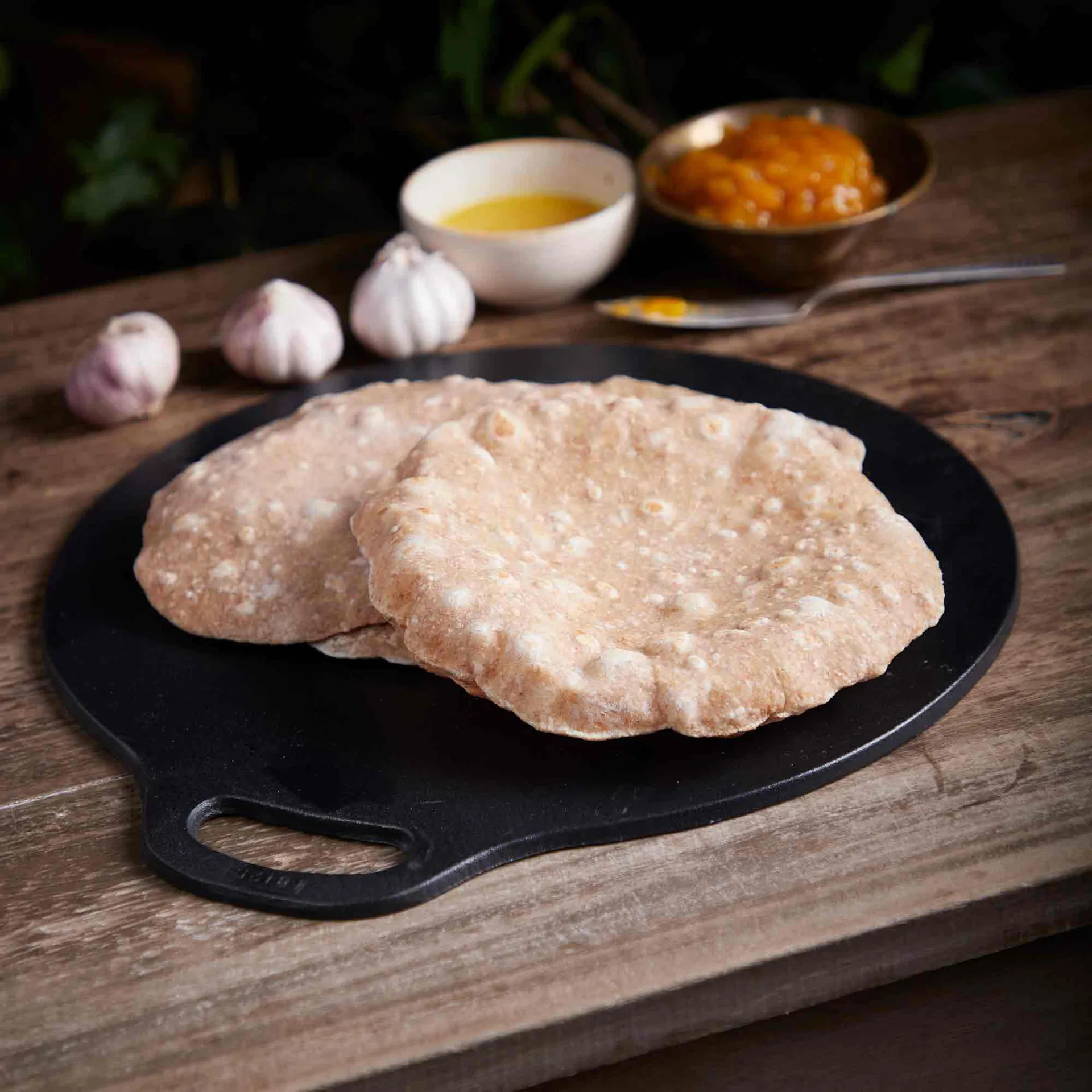 Victoria Tawa plaque de cuisson en fonte émaillée, Ø38 cm Victoria