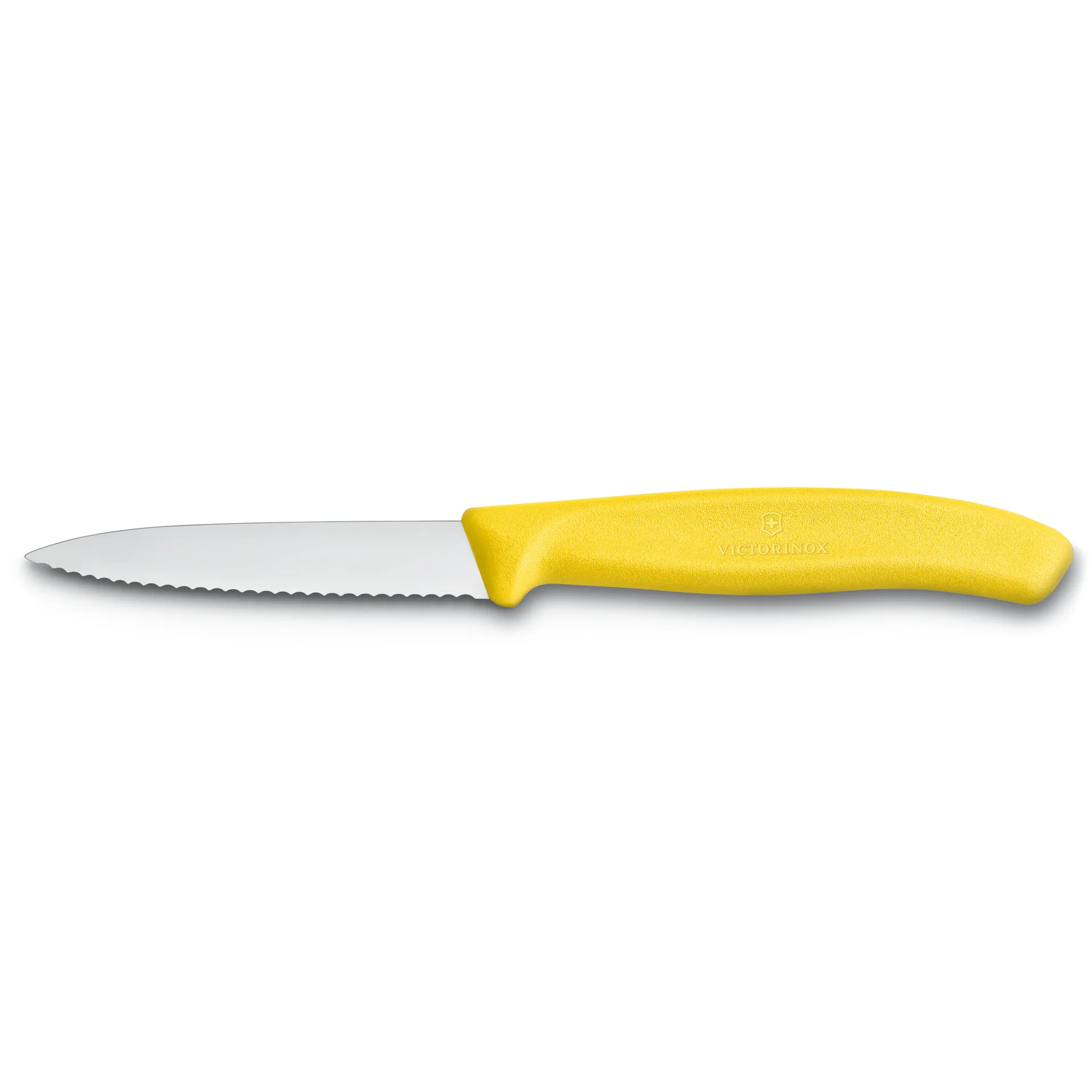 Couteau à légumes/à viande à dents Swiss Classic 8 cm, Jaune Victorinox