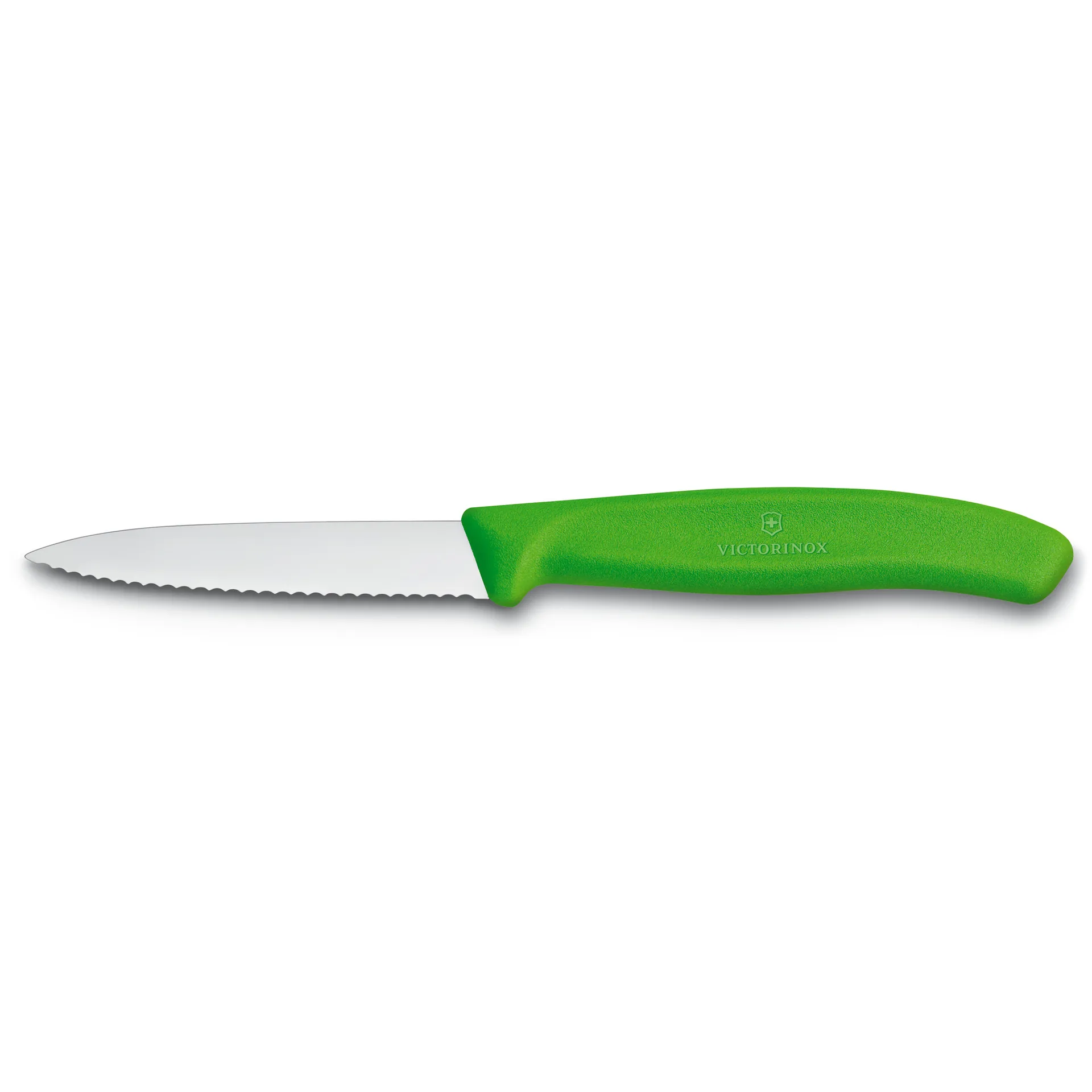 Couteau à légumes/à viande à dents Swiss Classic 8 cm, Vert Victorinox