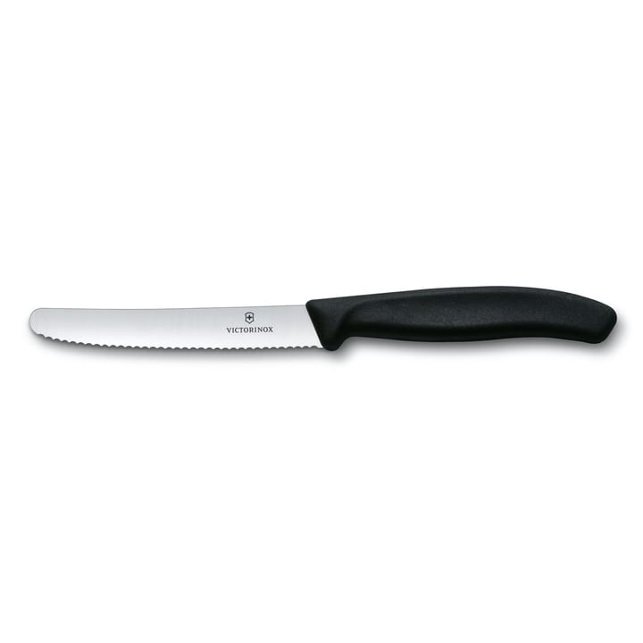 Couteau à saucisse/à tomates Swiss Classic 11 cm - Noir - Victorinox