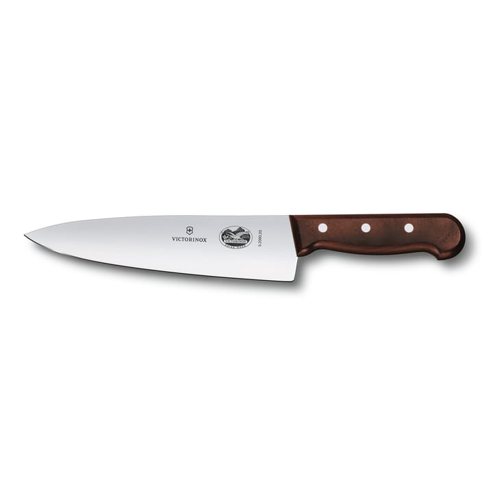 Couteau de cuisine avec lame extra haute Wood 20 cm - Acier inoxydable-érable - Victorinox