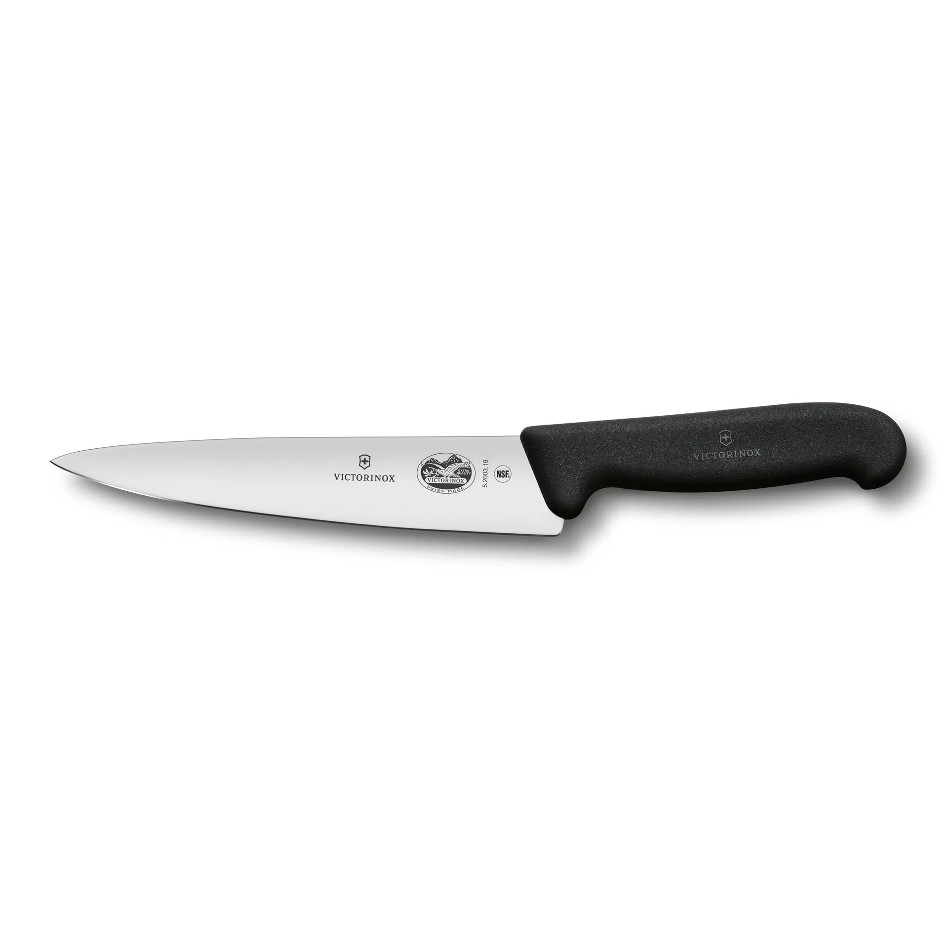 Couteau de cuisine Fibrox 19 cm, Acier inoxydable Victorinox