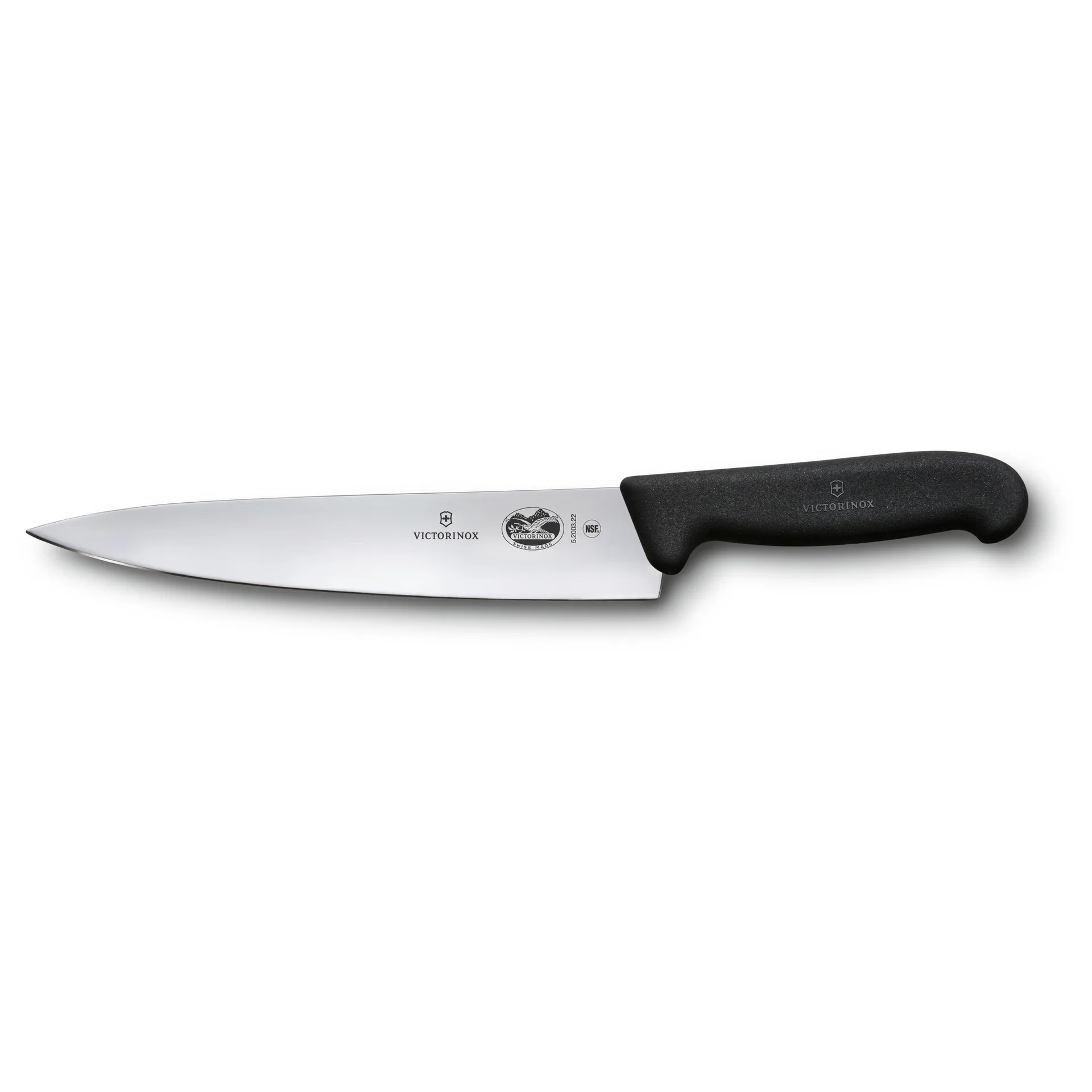 Couteau de cuisine Fibrox 22 cm, Acier inoxydable Victorinox