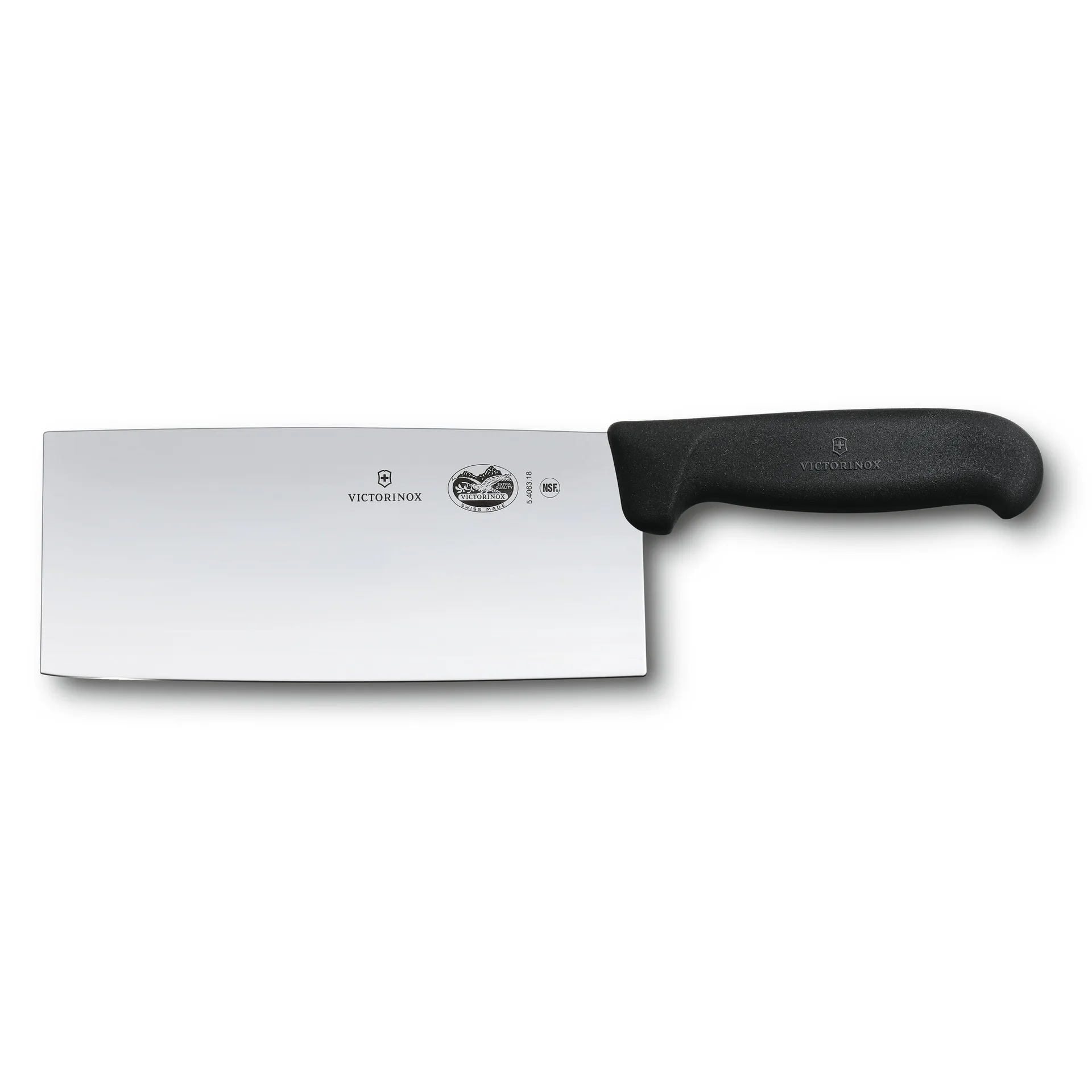 Couteau de cusine chinois Fibrox 18 cm, Acier inoxydable Victorinox