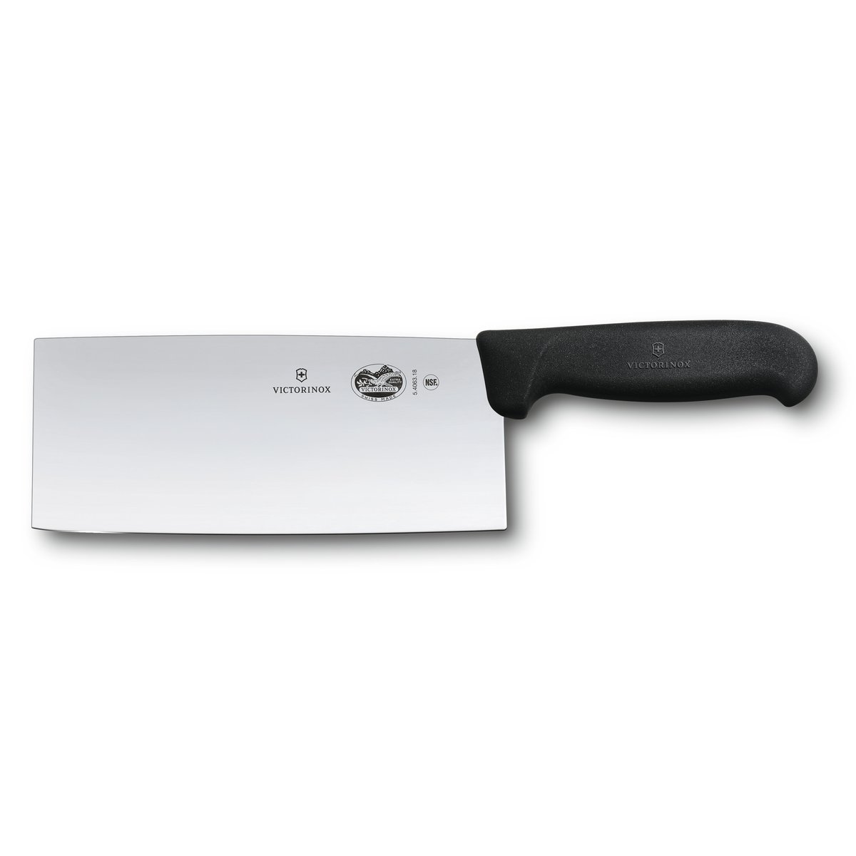 Victorinox Couteau de cusine chinois Fibrox 18 cm Acier inoxydable