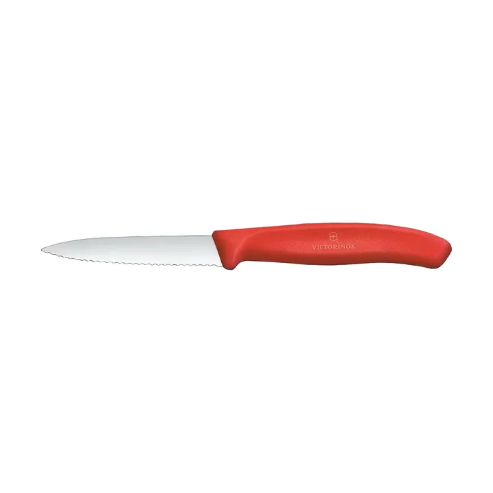 Couteau d'office Victorinox Swiss Classic dentelé 8 cm - Rouge - Victorinox