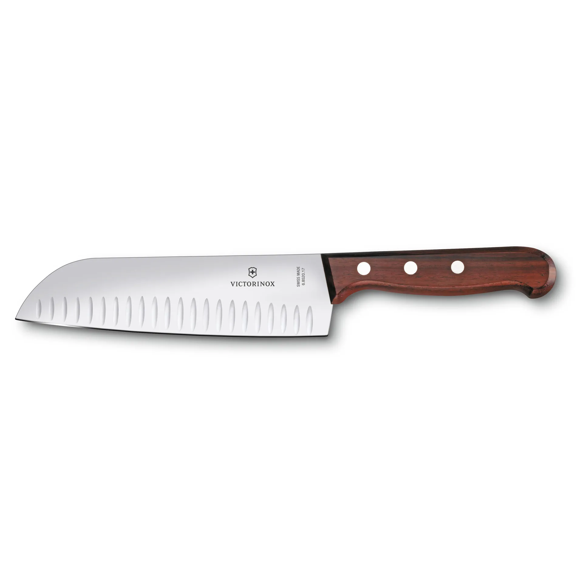 Couteau santoku poli à l'olive Wood 17 cm, Acier inoxydable-érable Victorinox