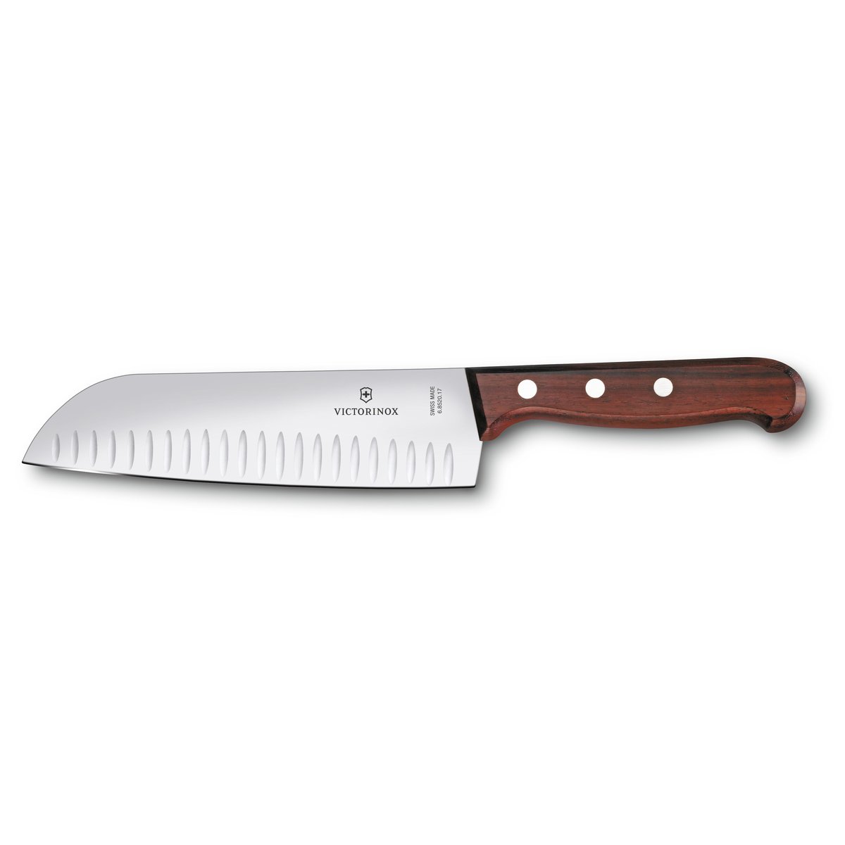 victorinox couteau santoku poli à l'olive wood 17 cm acier inoxydable-érable