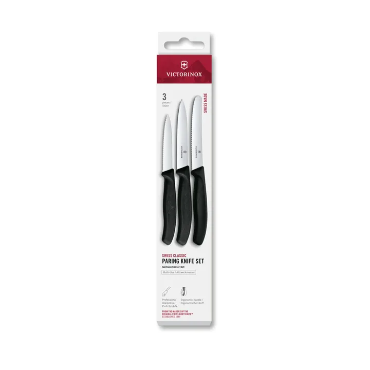 Set de couteaux d'office Victorinox Swiss Classic 3 pièces - Noir - Victorinox
