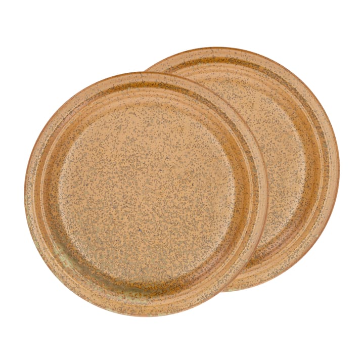 Assiette Evig Ø 20 cm, lot de 2 - Amber - Villa Collection