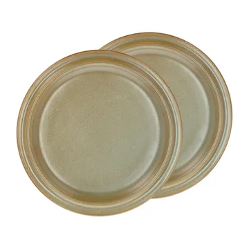 Assiette Evig Ø 20 cm, lot de 2 - Marron - Villa Collection