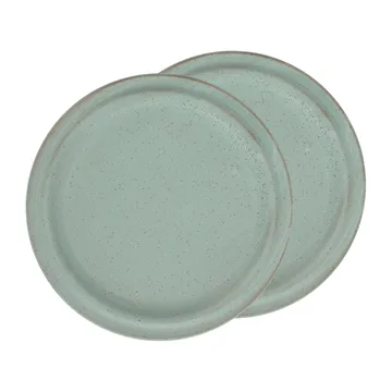 Assiette Evig Ø 20 cm, lot de 2 - Vert - Villa Collection