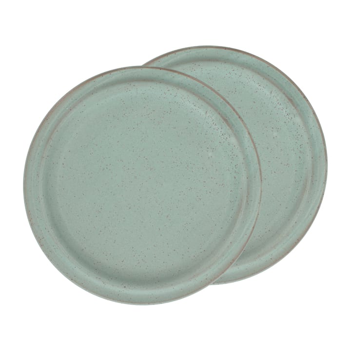 Assiette Evig Ø 20 cm, lot de 2 - Vert - Villa Collection