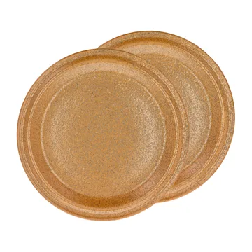 Assiette Evig Ø 26 cm, lot de 2 - Amber - Villa Collection