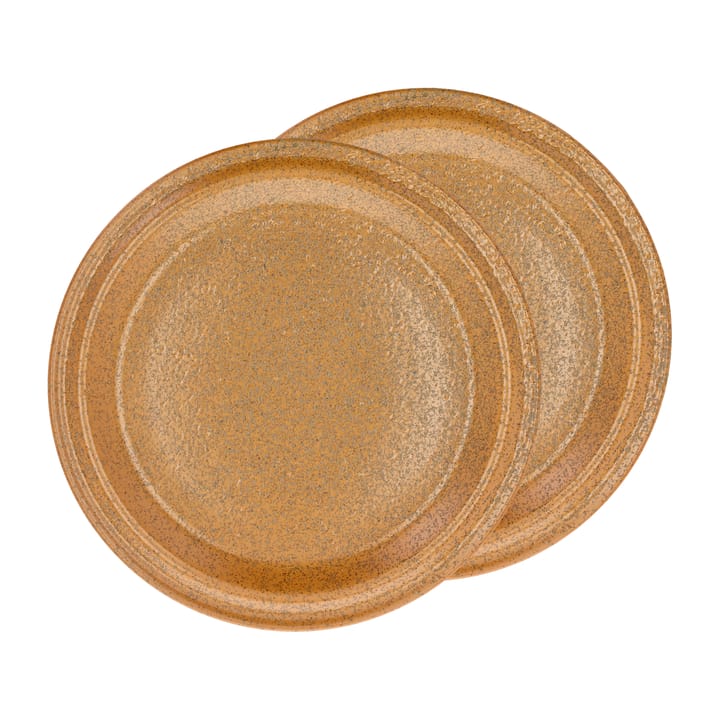 Assiette Evig Ø 26 cm, lot de 2 - Amber - Villa Collection