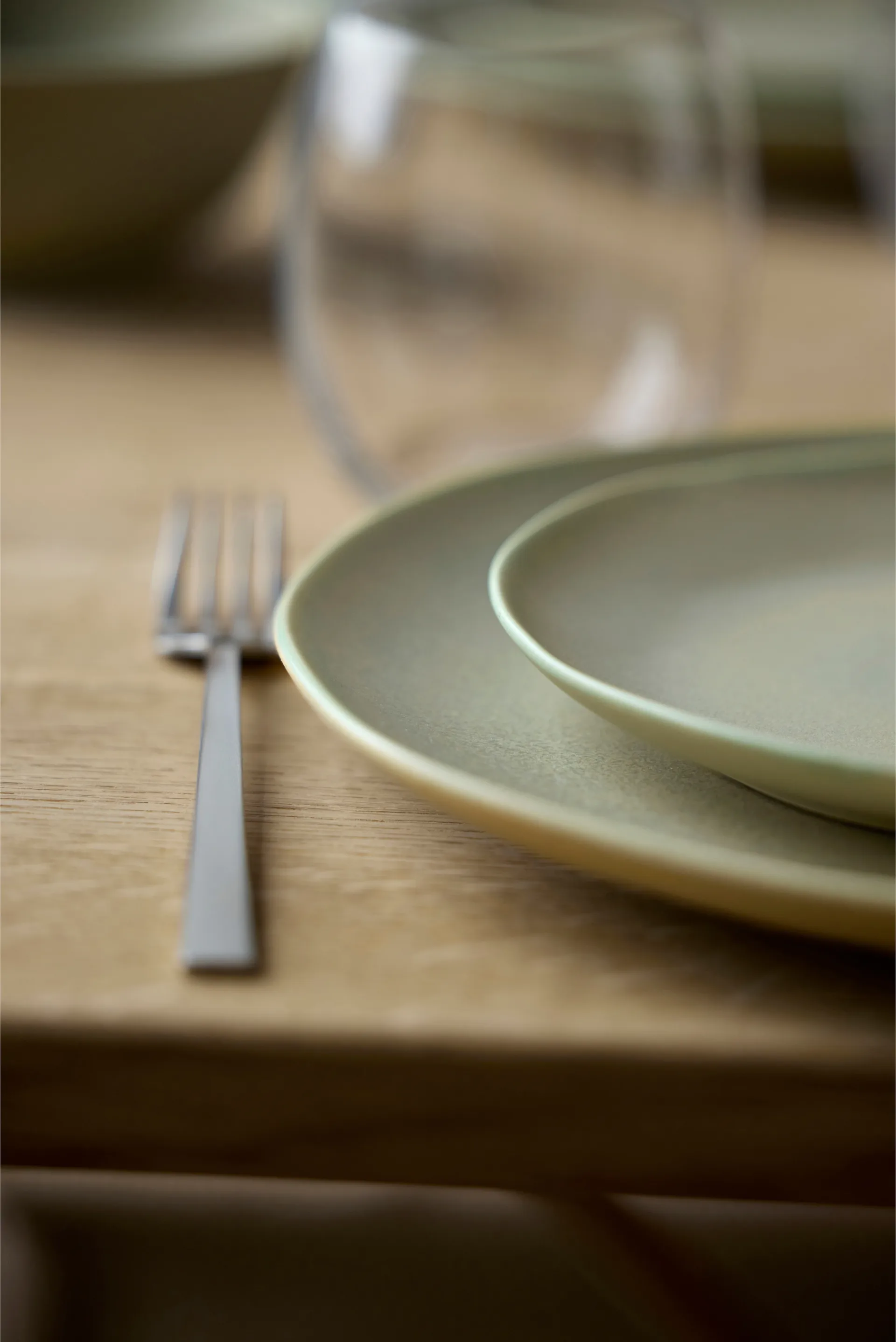 Assiette Shoku Ø20 cm, Pure Green Villa Collection