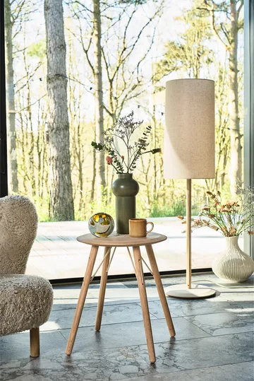 Barv tabouret rond 45xØ37,7 cm - Chêne massif non traité - Villa Collection