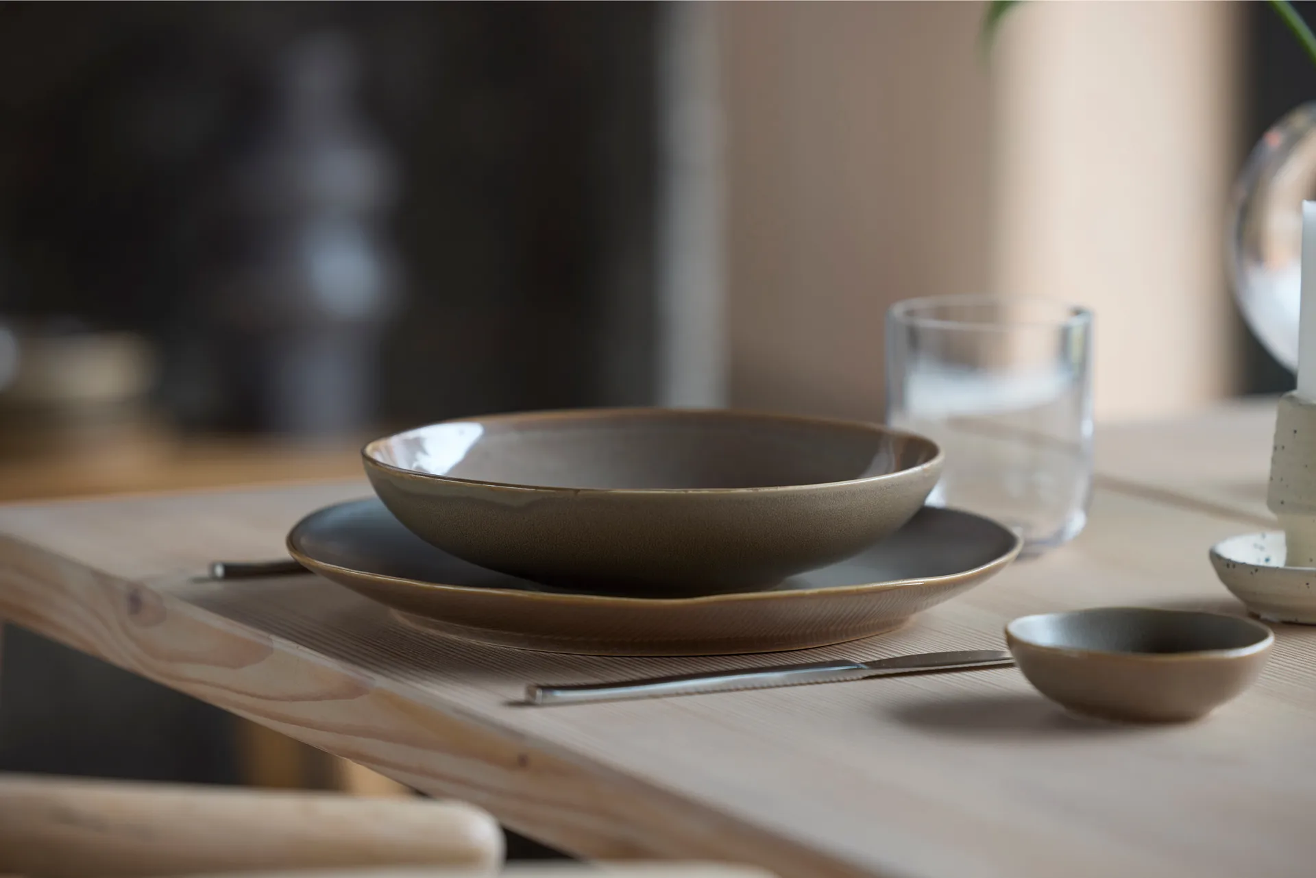 Bol à sauce soja Shoku Ø9 cm, Warm Brown Villa Collection