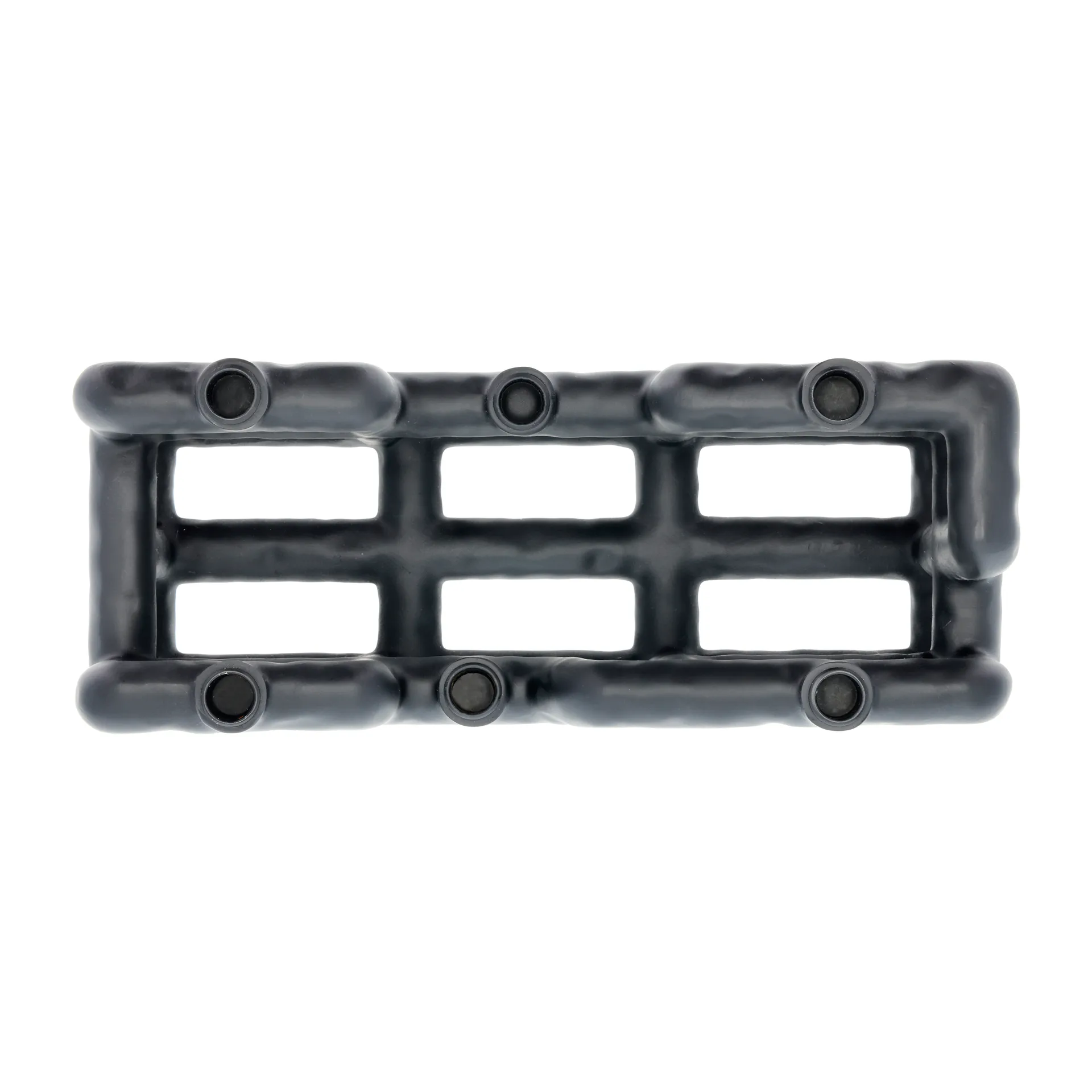 Bougeoir Lyst 6 bougies, Noir Villa Collection