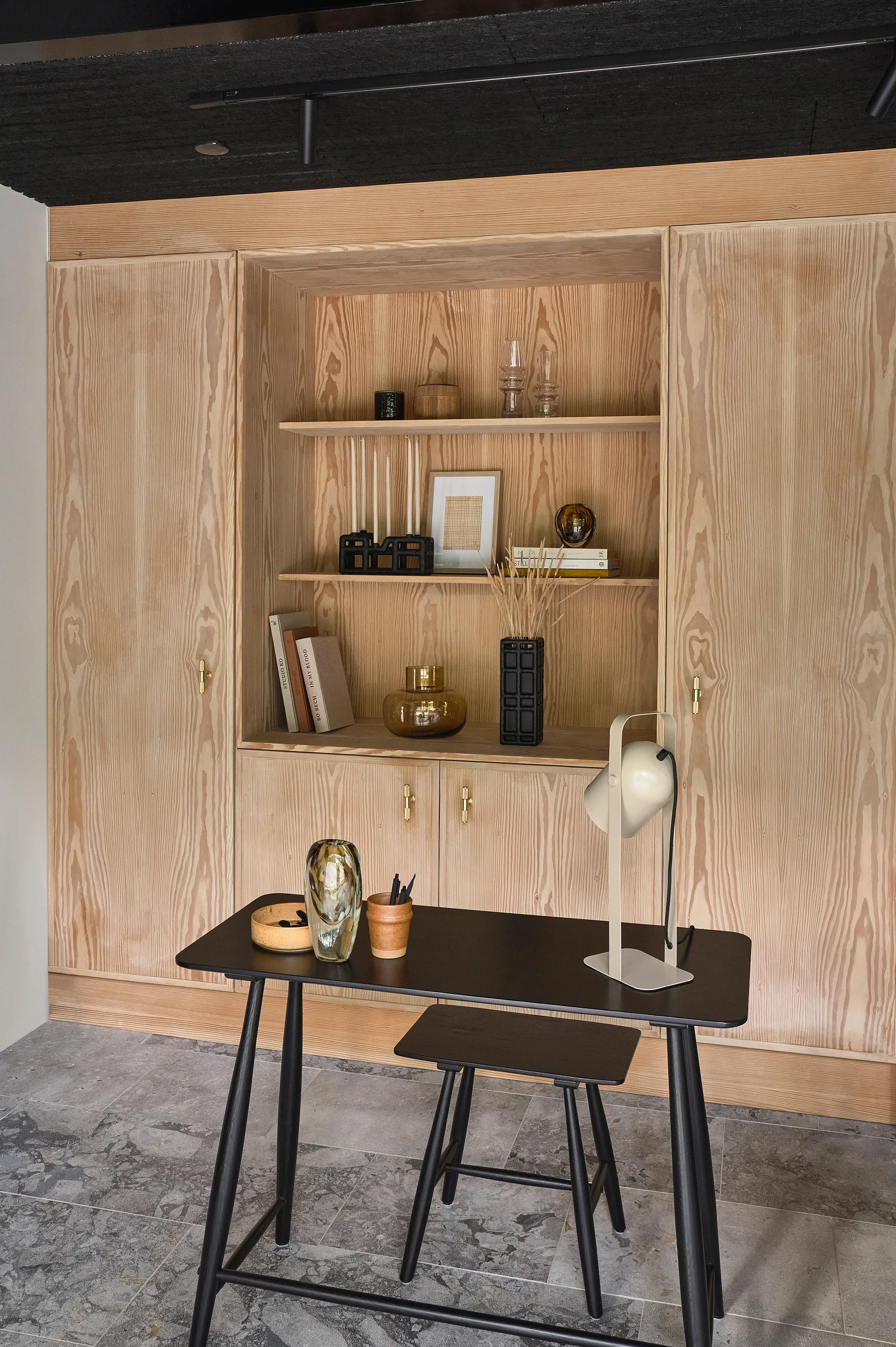 Bougeoir Lyst 6 bougies, Noir Villa Collection