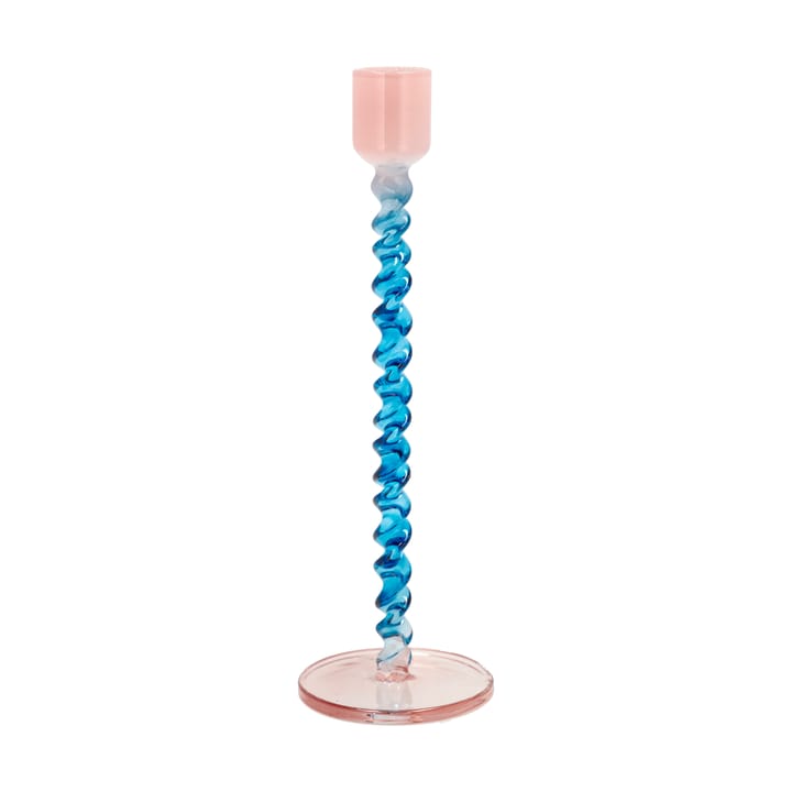 Bougeoir Styles 20,3 cm - Blue-pink - Villa Collection