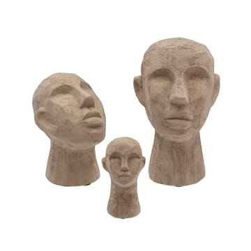 Décoration Head - Gris-brun, grand - Villa Collection
