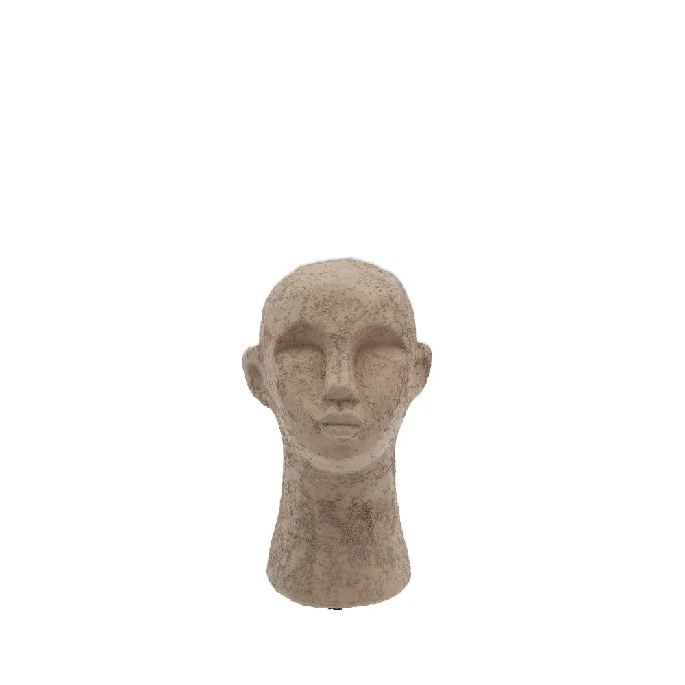 Décoration Head, Gris brun, petit Villa Collection