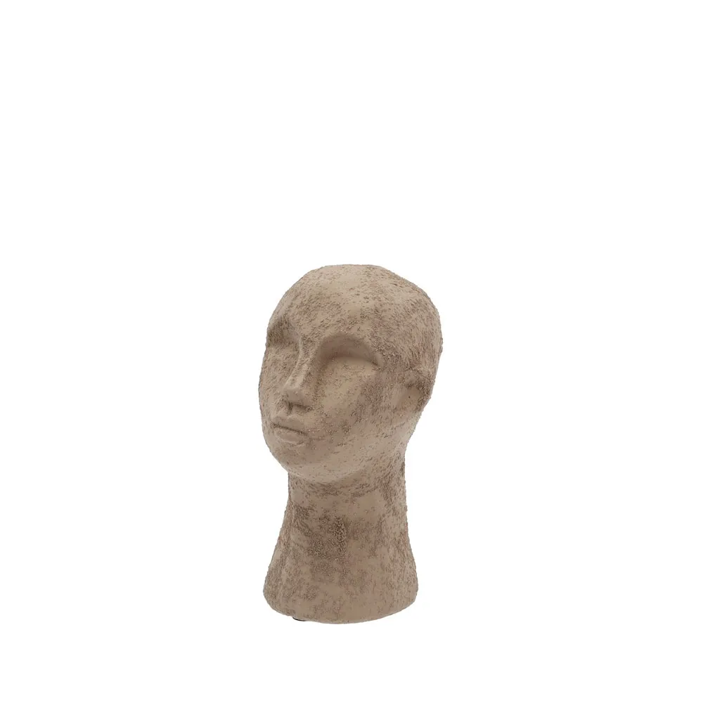 Décoration Head, Gris brun, petit Villa Collection