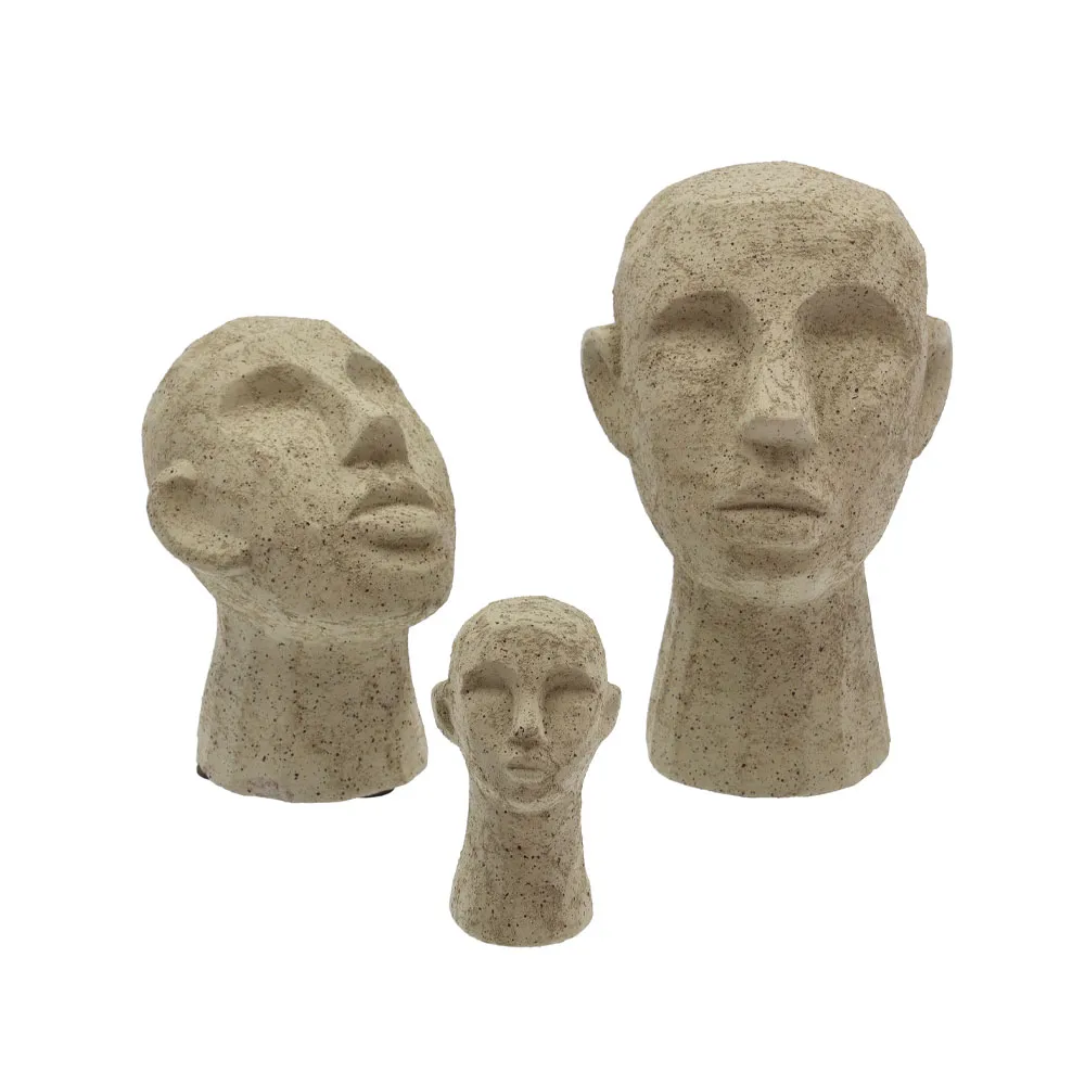 Décoration Head, Vert olive clair, moyen Villa Collection