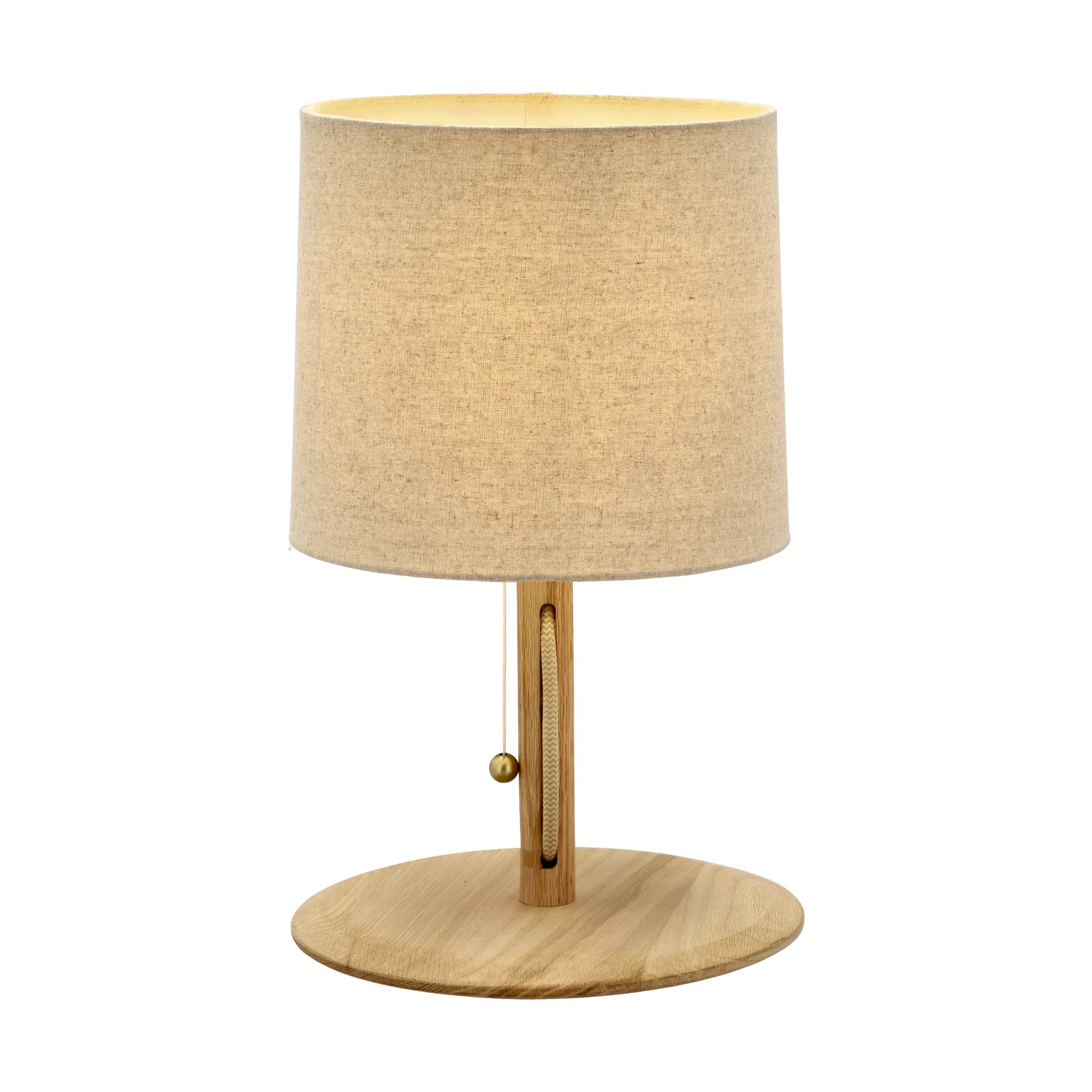 Lampe de table Barv 41xØ26 cm, Chêne massif non traité Villa Collection