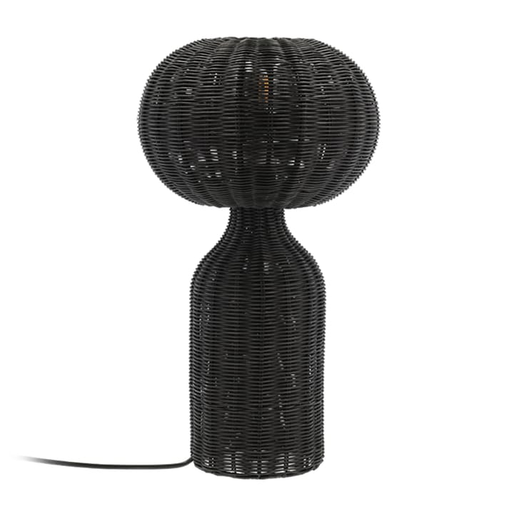 Lampe de table en rotin Werna Ø30 - Noir - Villa Collection