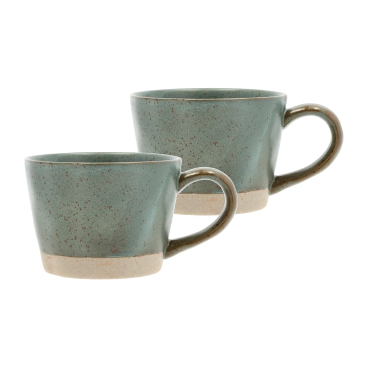 Mug à anse Evig 30 cl, lot de 2 - Vert - Villa Collection