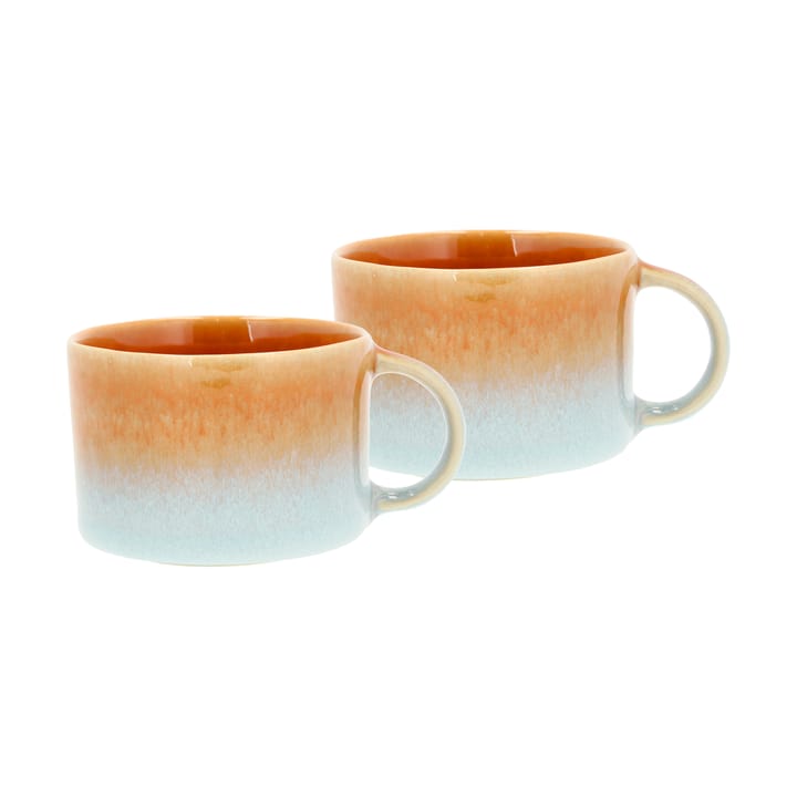 Mug à anse Styles 16 cl lot de 2 - Blue-amber - Villa Collection