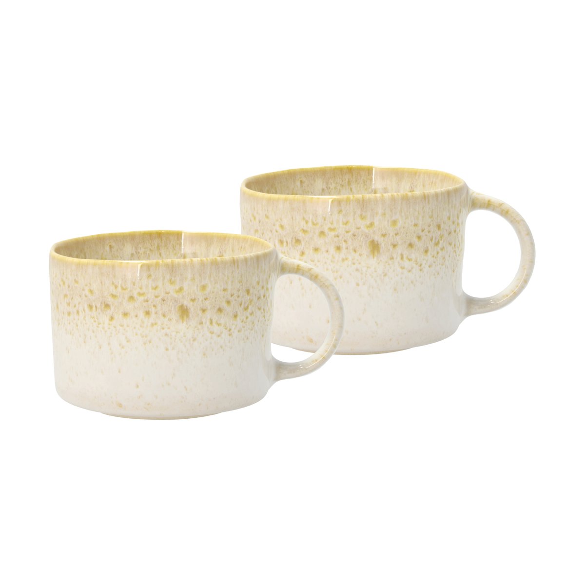 villa collection mug à anse styles 16 cl lot de 2 creme-sand