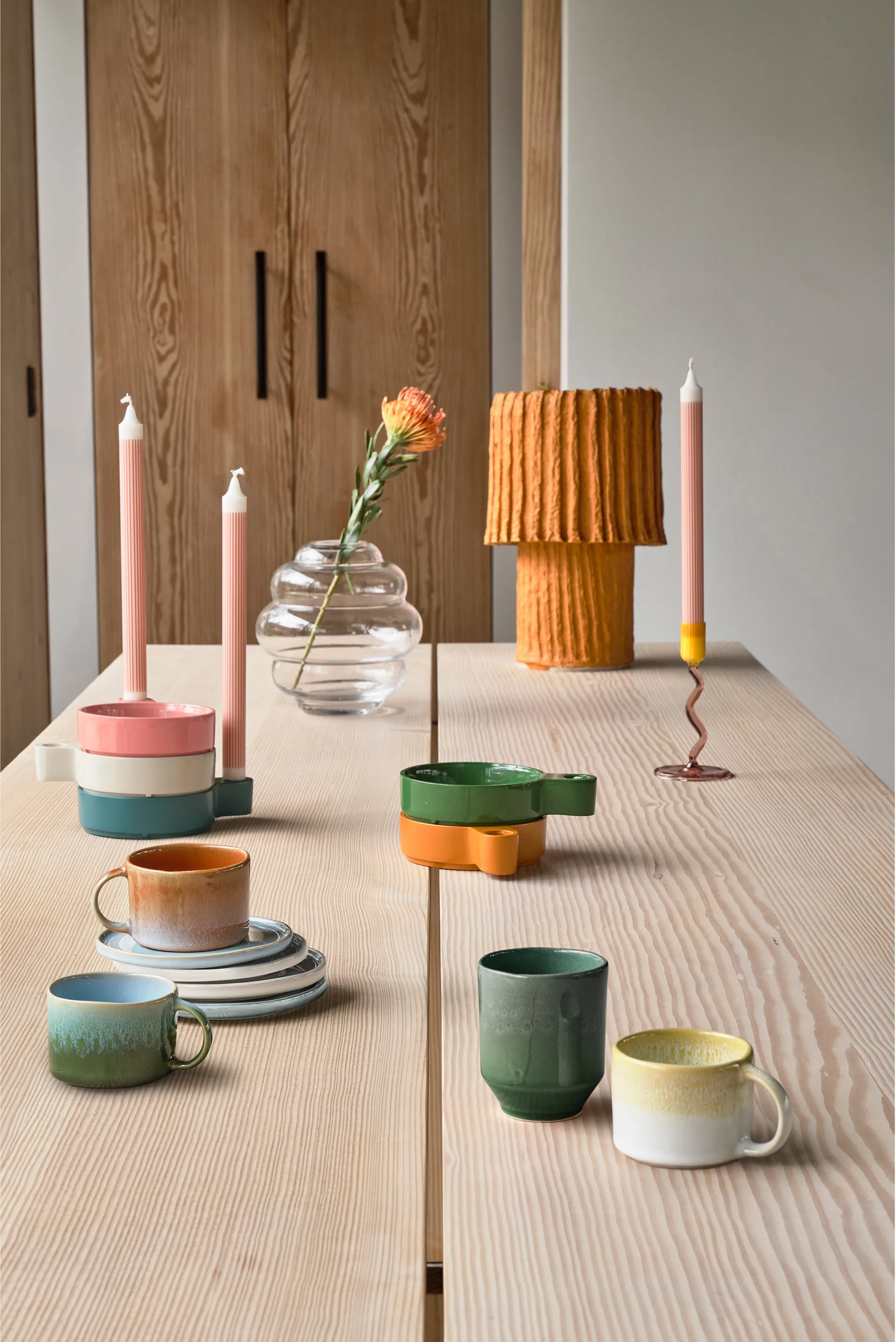 Mug à anse Styles 16 cl lot de 2, Creme-sand Villa Collection