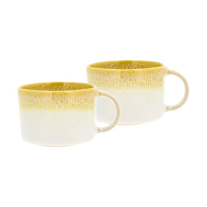 Mug à anse Styles 16 cl lot de 2 - Yellow-cream white - Villa Collection