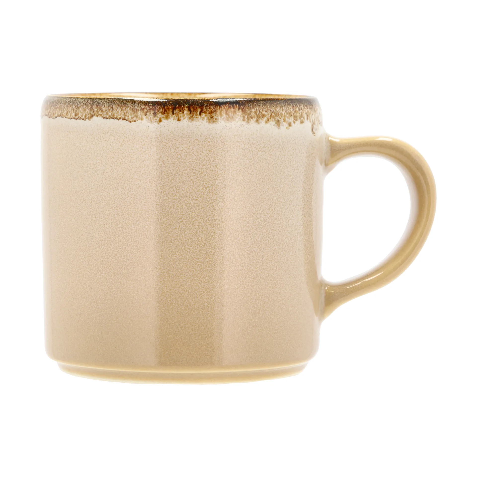 Mug Iris avec anse 40 cl, Crème blanche Villa Collection