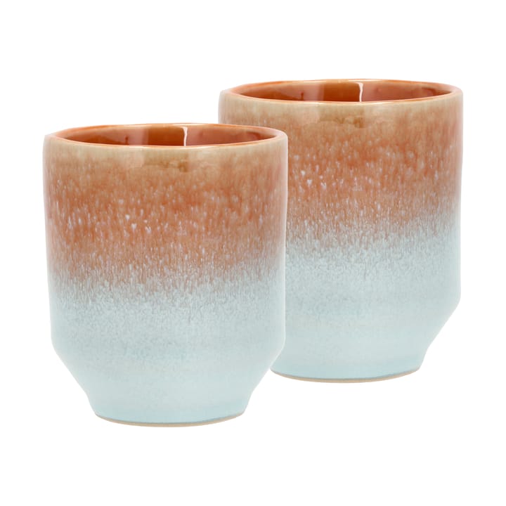 Mug Styles 18 cl lot de 2 - Blue-amber - Villa Collection