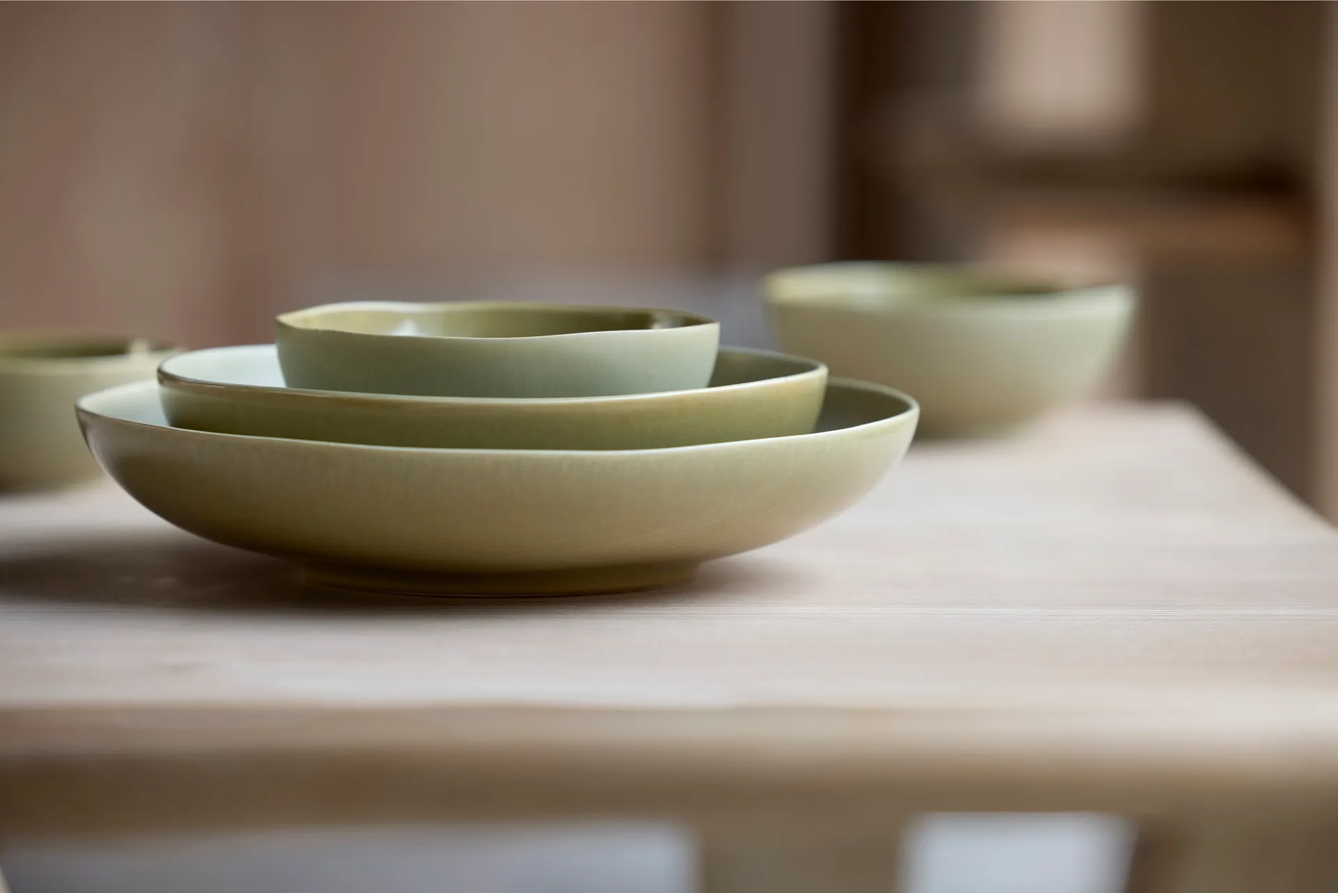 Saladier Shoku Ø28 cm, Pure Green Villa Collection