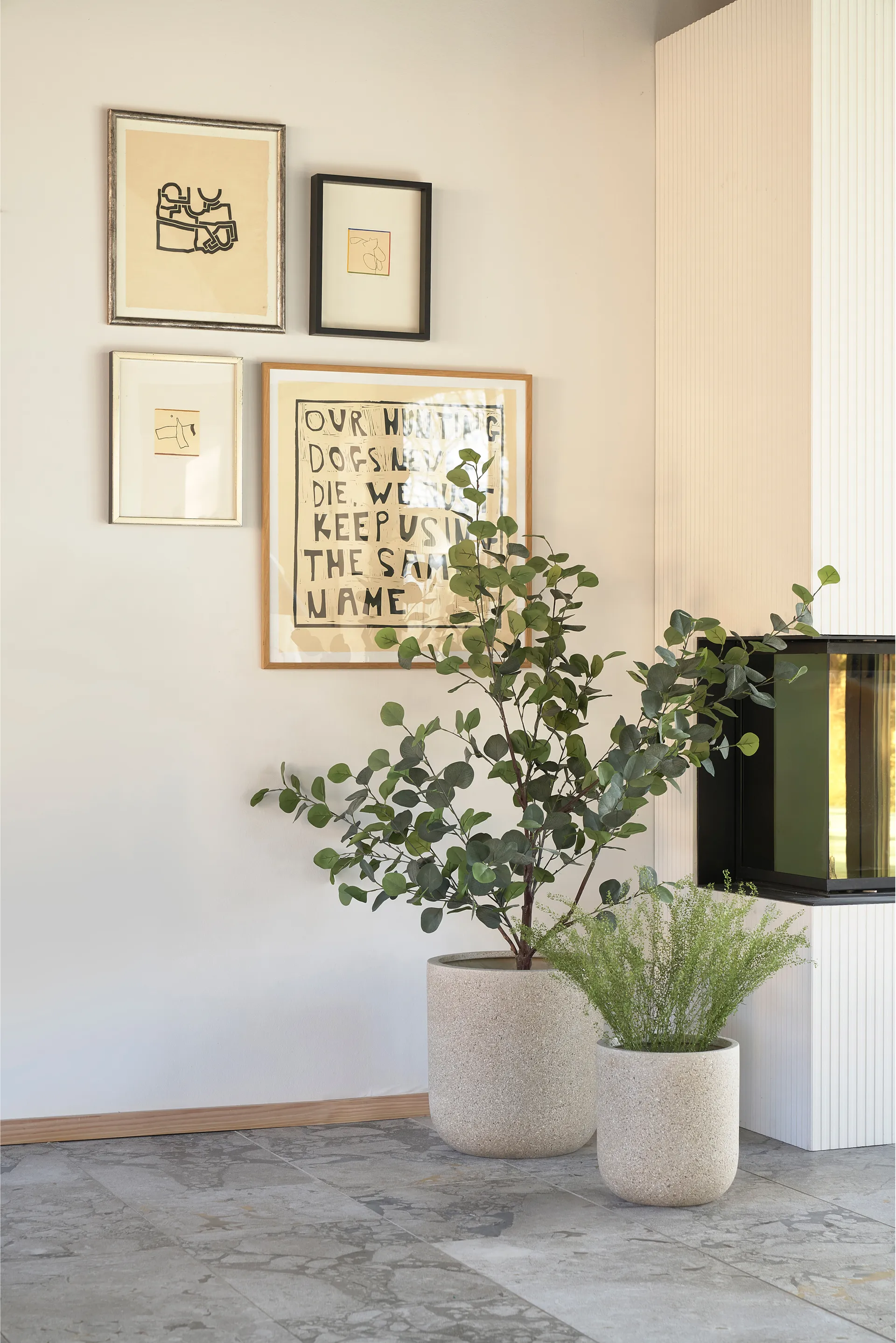 Set de 2 pots Thum nature, Ø37 cm-Ø45 cm Villa Collection