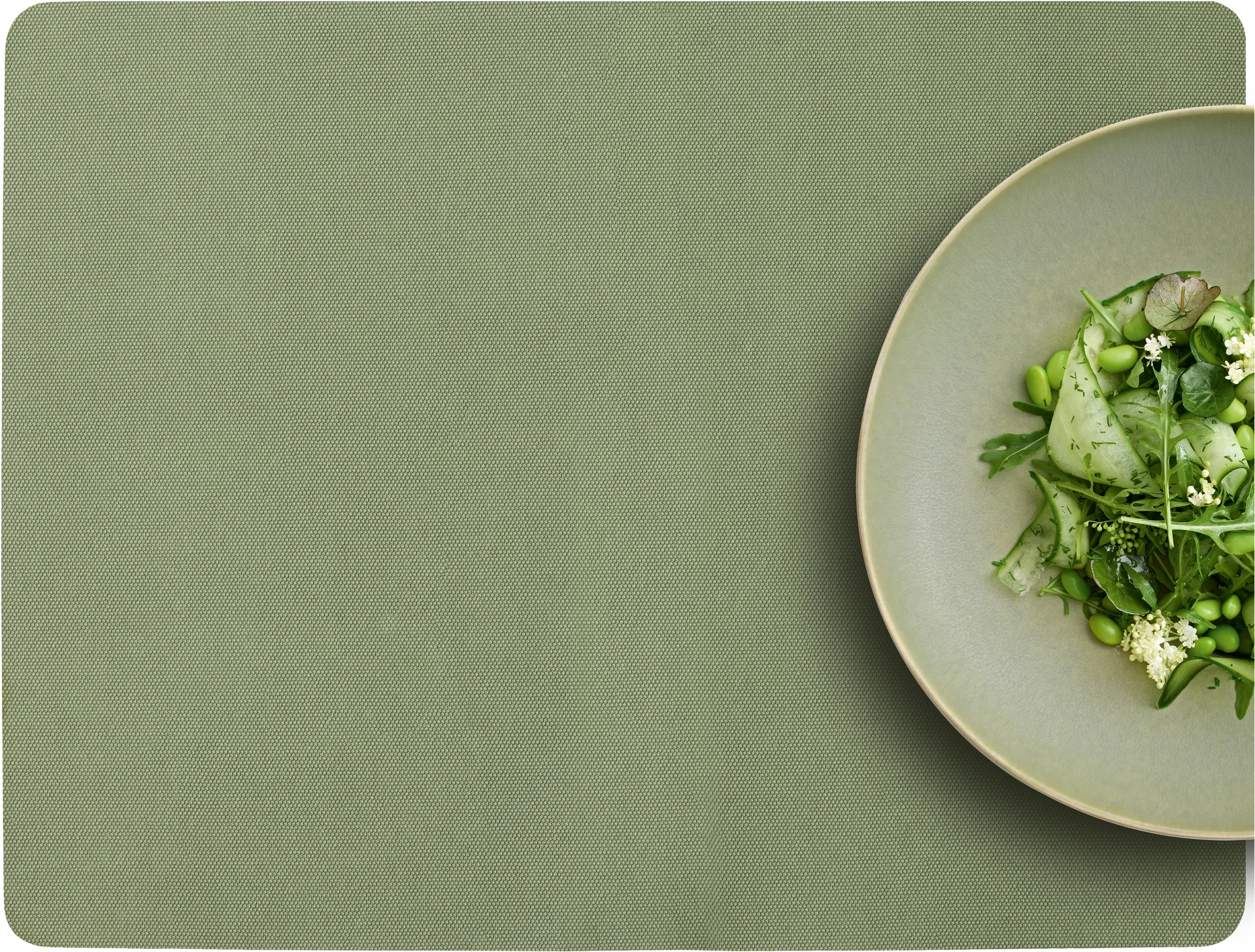 Sets de sous-assiette Shoku 35x46 cm, Lot de 4, Pure Green Villa Collection