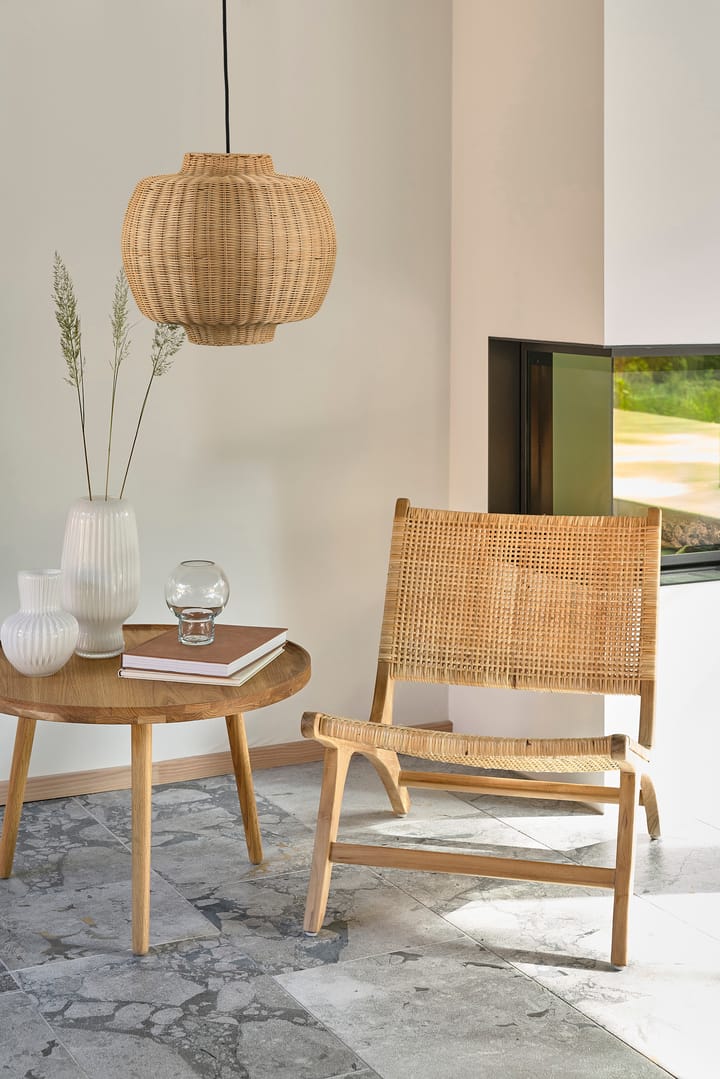 Suspension rotin naturel Vilna, Ø40 cm Villa Collection