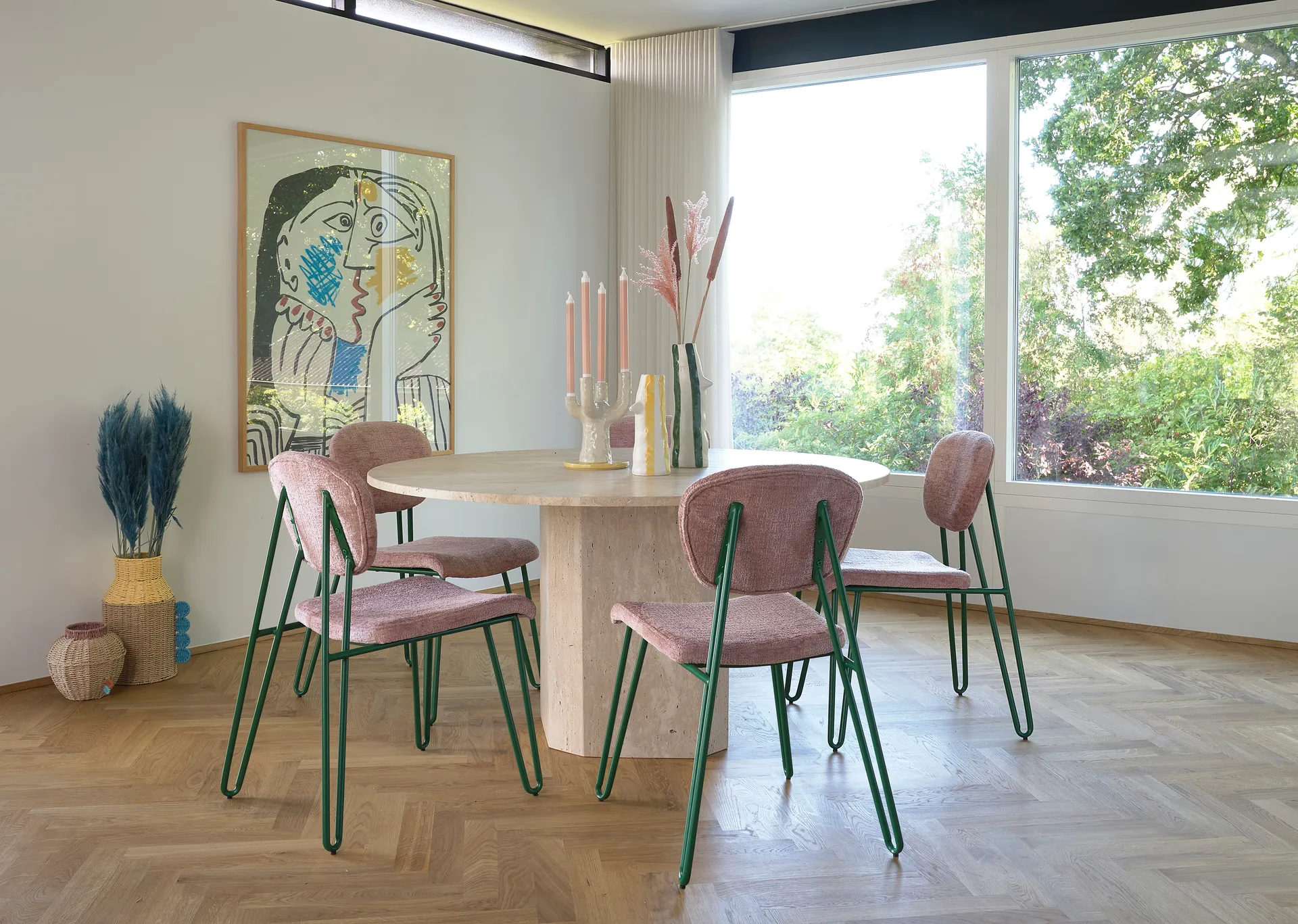 Vase avec bec et cils 26 cm Styles, Yellow Villa Collection