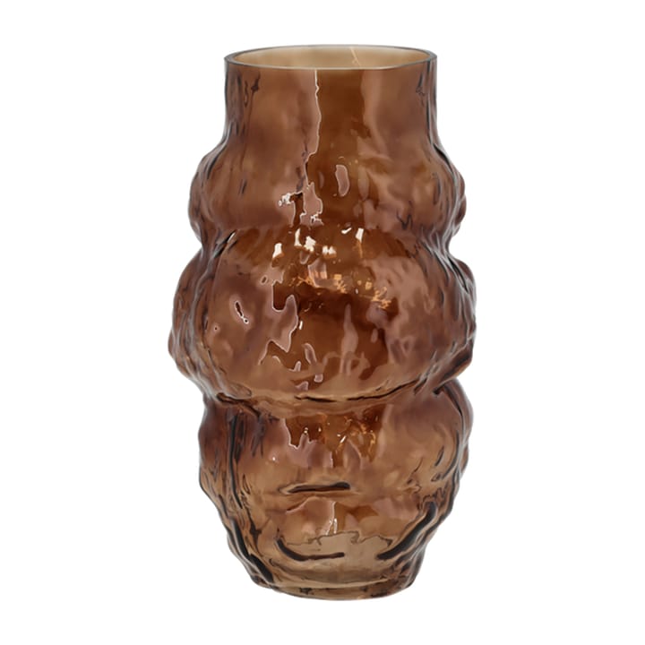 Vase en verre Baks Ø17,5 cm - Brun - Villa Collection