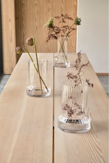 Vase en verre Hvils  Ø19 cm - Clear - Villa Collection