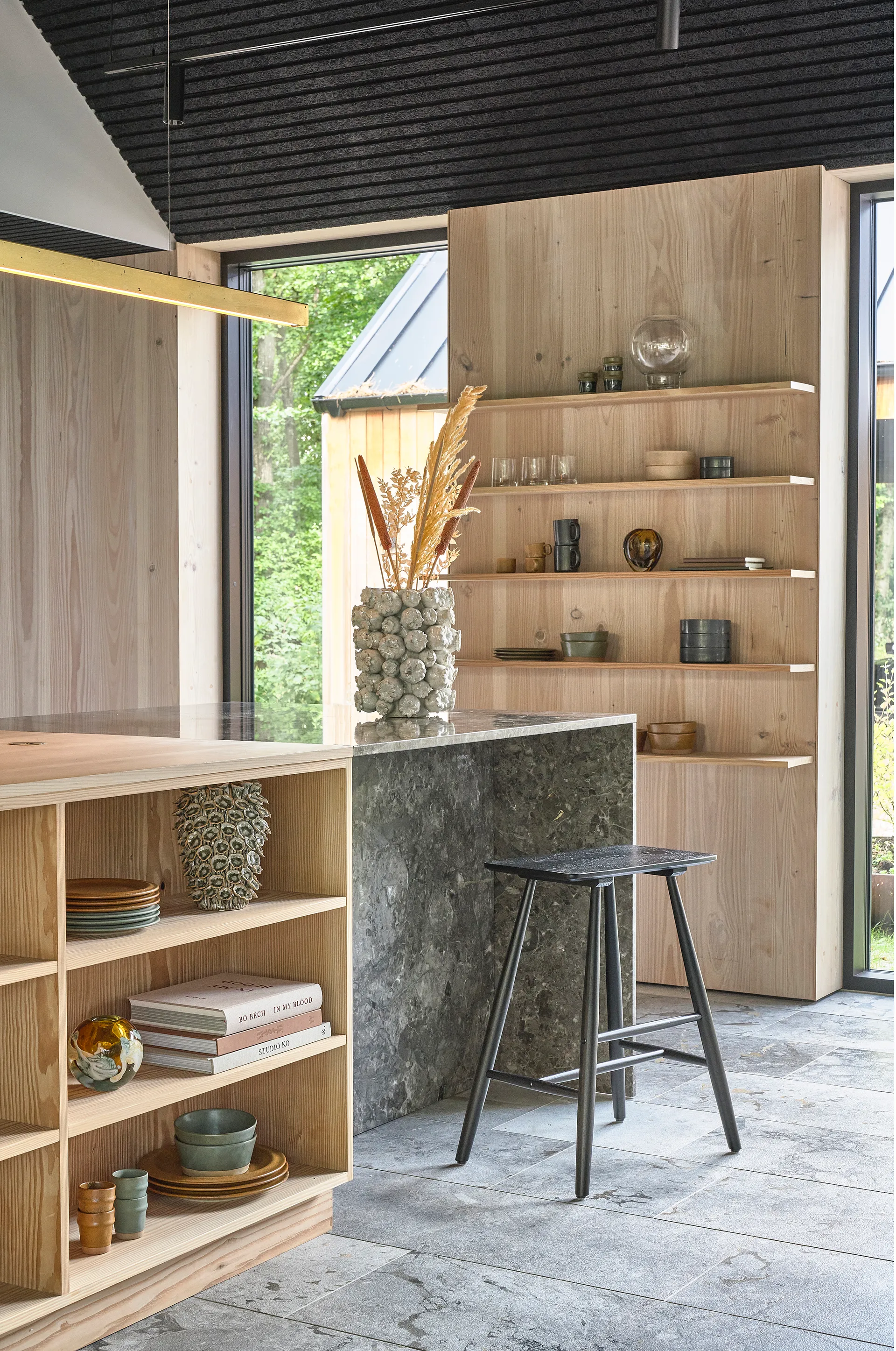 Vase Otea Ø11x10,5 cm, Blue Villa Collection