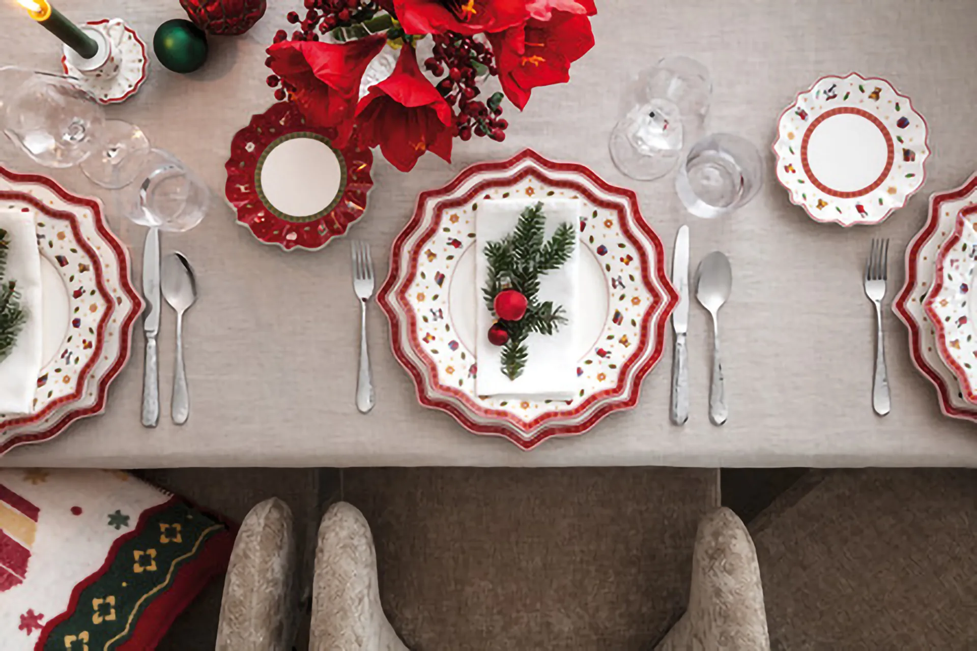 Assiette à pain et beurre Toy's Delight Ø18 cm, Blanc-rouge Villeroy & Boch